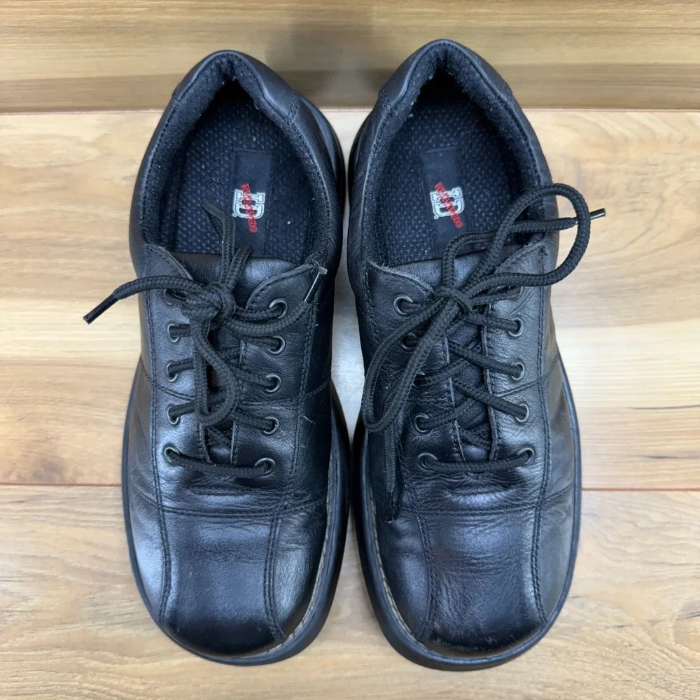 ID‎ Required Y2K Chunky Oxfords Mens 6.5 Black Dawson Leather Square Toe